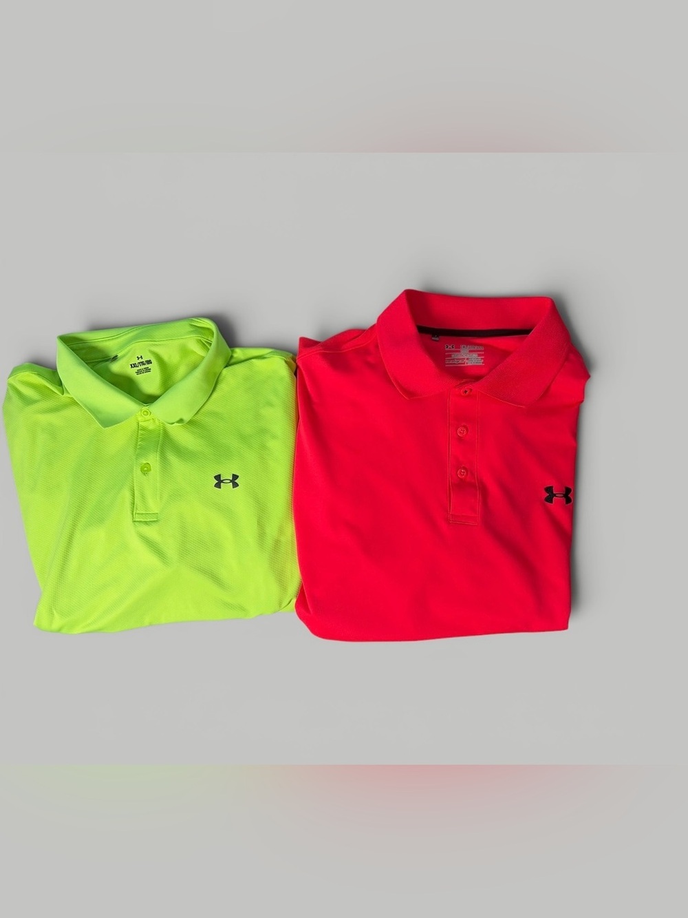2-Under Armour Men's Neon Polo Shirt 2XL,XXL